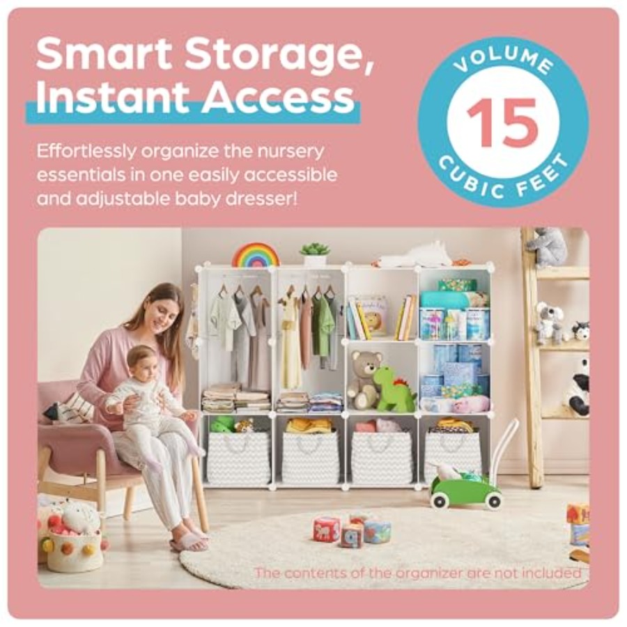 Baby Closet Organizer for Nurs - огляд і ціна Baby Nursery Closet