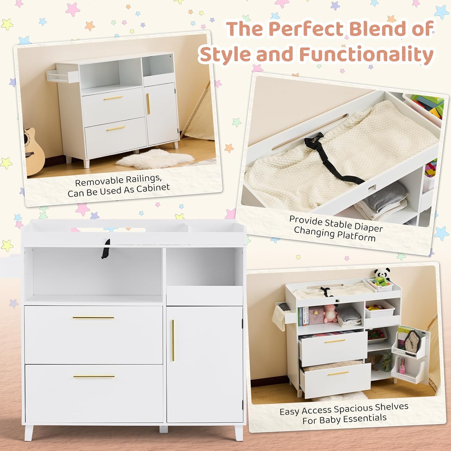 Nursery Dresser with Changing  - огляд і ціна Baby Nursery Nurse