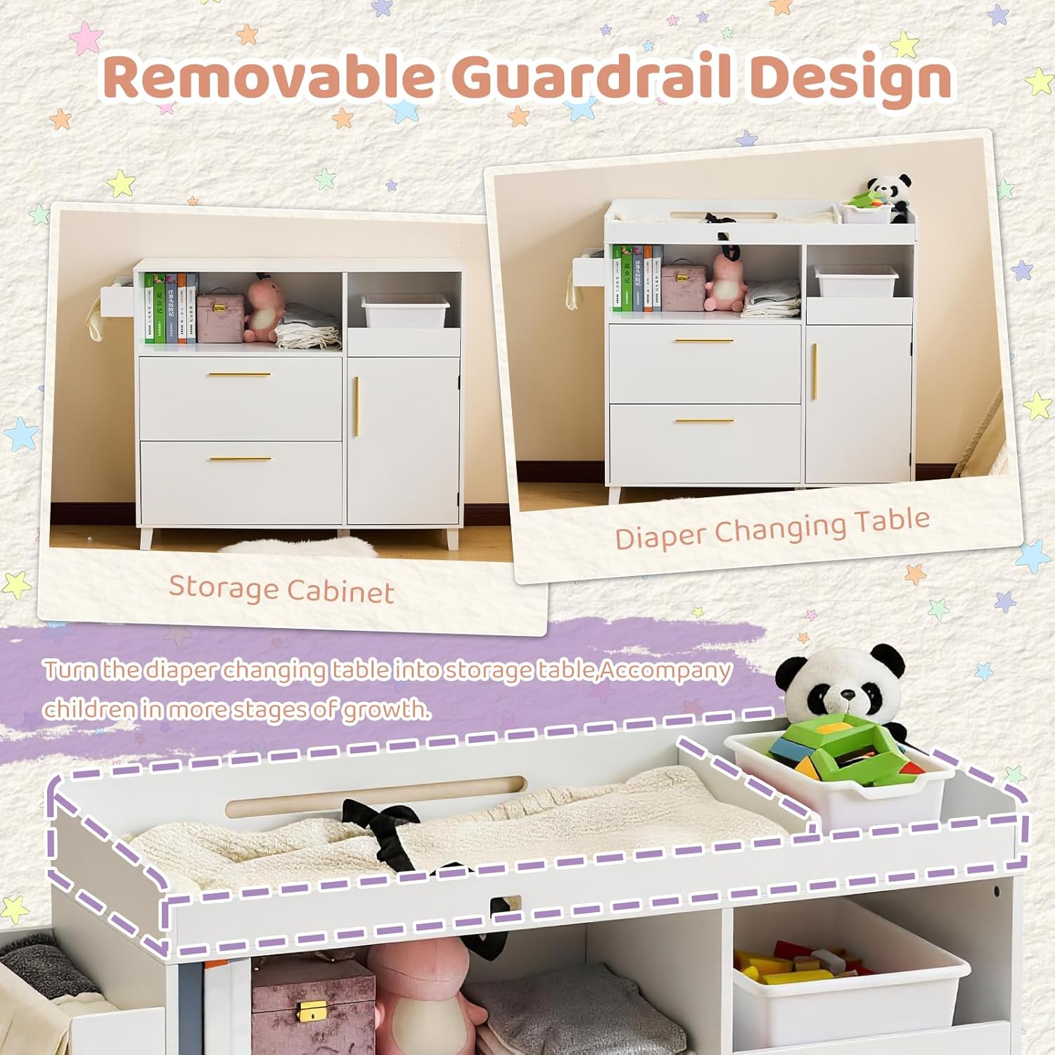 Nursery Dresser with Changing  - огляд і ціна Baby Nursery Nurse